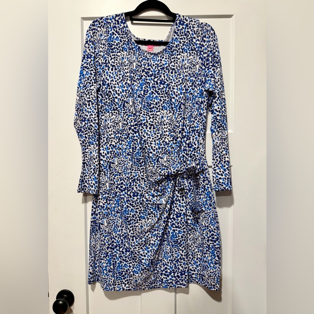 Lilly Pulitzer Bryson Dress Resort White Twisted Up Size L